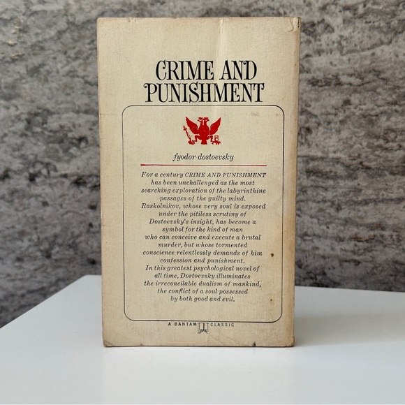 Book: Crime and Panishment by Fedor Dostoevsky paperback  -preowned - Picture 2 of 4